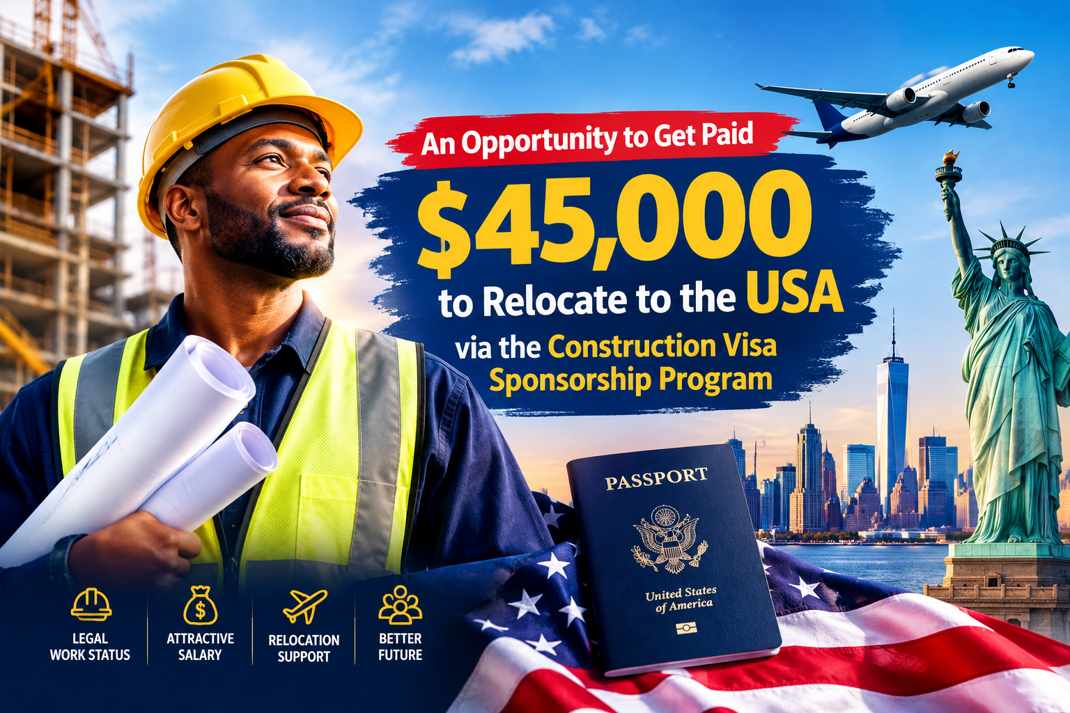 Get Paid $45,000 to Relocate to the USA
